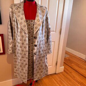 NWOT NEW Isabel Toledo Cocktail Outfit Long Jacket and dress size 18/20